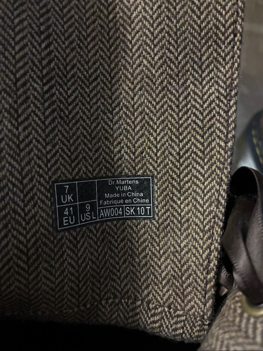 Dr. Martens Brown Platform Lace-Up Boots with Ribbon Laces - Picture 5 of 5